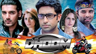 Dhoom Full Movie  Abhishek Bachchan John Abraham Uday Chopra Esha Deol Rimi Sen Facts amp Review [upl. by Ronnoc382]