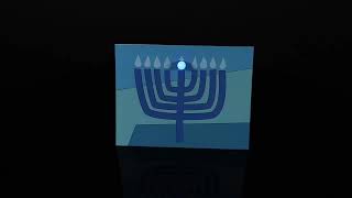 Menorah Hanukkah Paper Circuits Card [upl. by Irrej]