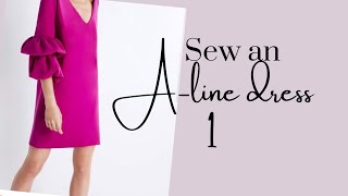 How to sew an A line dress  pattern making Part 1 [upl. by Boardman]