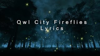 Owl City Fireflies Lyrics [upl. by Nollid959]