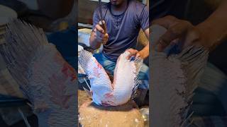 Amazing Tripletail Fish Cutting Skills In Bangladesh Fish Market By Expert Cutter shorts [upl. by Hortensia]