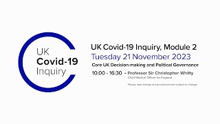 UK Covid19 Inquiry  Module 2 Hearing PM  21 November 2023 [upl. by Siramay]