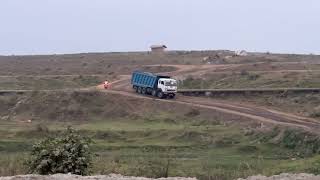 Tata Motors Largest 16 Wheeler Tipper Truck Live On Hilarious Road [upl. by Rennane]