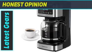 Ihomekee Programmable Coffee Maker The Best Choice for Home and Office Coffee Lovers [upl. by Kcirdor]