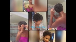 Wash N GoShingling method on TWA  Define your curls [upl. by Apollus]