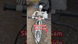 Skeleton Sam scooter skeleton halloweenskeleton [upl. by Berke]