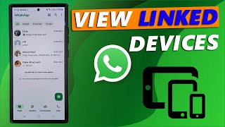 How To See Devices Linked To Your WhatsApp Account [upl. by Folly604]