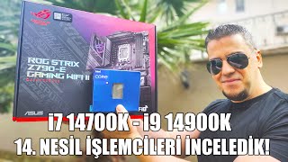 Yeni 14Nesil Intel İşlemcileri ROG Strix Z790E Gaming WiFi II Anakart İle İnceledik [upl. by Aed]