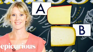 Cheese Expert Guesses More Cheap vs Expensive Cheeses  Price Points  Epicurious [upl. by Rikki]