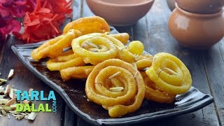 Jalebi Recipe for Jalebi Homemade Jalebi by Tarla Dalal [upl. by Esinehc265]