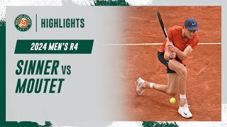 Sinner vs Moutet Round 4 Highlights  RolandGarros 2024 [upl. by Hendricks]