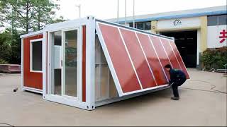 China Expandable container house 10 minutes one house [upl. by Anotyal862]