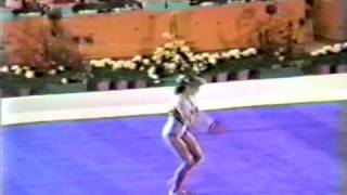 1st EF Ecaterina Szabo FX  1984 Olympic Games 19975 [upl. by Hsirk]