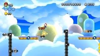 New Super Mario Bros U  Bullet Bill Bouncin and Infinite 1Ups in Switchback Hill [upl. by Wilton]