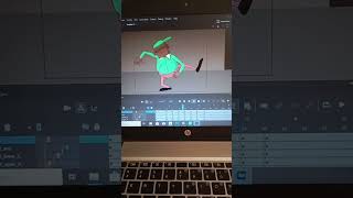 Character rigging in Adobe animate framebyframeanimation meme shortvideo short animation funny [upl. by Laddy289]