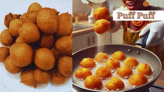 HOW TO FRY SIMPLE CAMEROON PUFF PUFF FOR BREACKFAST PAT 2 [upl. by Irpak]