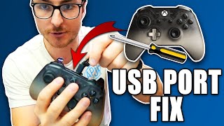 XBOX ONE Controller Disconnects All The Time  Micro USB Port Fix [upl. by Nabe423]