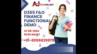 D365 FampO Functional Finance Demo By Kumar [upl. by Gibbie]