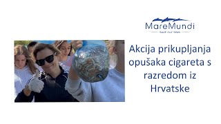 Akcija prikupljanja opušaka cigareta s razredom iz Hrvatske [upl. by Herold]