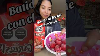 Batido de fresas con chocolate carlosV [upl. by Cawley]