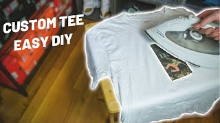 How to Put ANY Image on a Tee Shirt EASY DIY [upl. by Karr]