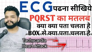 ECG पढ़ना सीखिये बहुत आसानी से बच्चा भी समझ जायगा  How To Read Ecg Report At Home In Hindi  Gyanear [upl. by Grote]