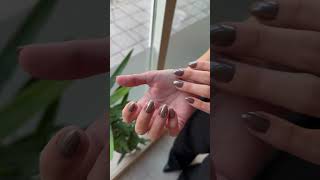 Mocha glazed nails 🤎🤍💅 glazed nails nailart [upl. by Eseerehs5]