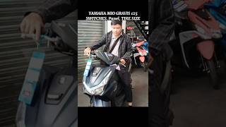 YAMAHA MIO GRAVIS 125 SWITCHES PANEL TIRE SIZE  DUDE YMARTV [upl. by Horne]