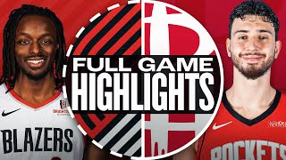 TRAIL BLAZERS at ROCKETS  FULL GAME HIGHLIGHTS  November 23 2024 [upl. by Eihtur]