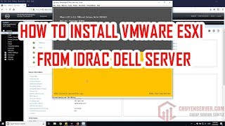 How to install VMware ESXi 6x from iDRAC Virtual Console  Virtual Media DELL SERVER [upl. by Enirbas72]