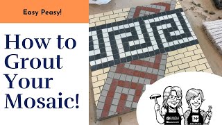 Grouting Mosaics Unglazed Porcelain [upl. by Ennylhsa]