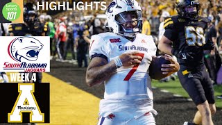 South Alabama Jaguars vs Appalachian State Mountaineers Highlights College Football [upl. by Nawuq]