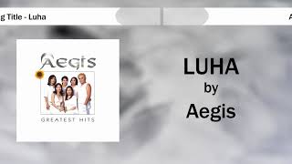 Aegis  Luha Lyric Video [upl. by Philine801]