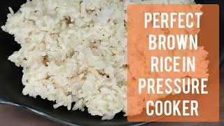 How to Cook Perfect Brown Rice in Pressure Cooker  Chef Style Easy Brown Rice Recipe trending yt [upl. by Suivatnad]