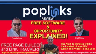 Poplinks review  Free Software amp Opportunity Explained Review of this Page Builder amp Link Tracker [upl. by Yousuf]