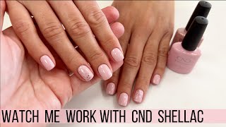 CND Shellac Manicure Watch Me Work [upl. by Tarr]