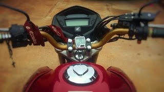 Instalando velocímetro de bicicleta na moto Titan 150 ex Rads MotoVlog [upl. by Adan721]