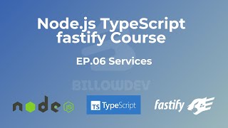 Node js TypeScript Fastify EP 06 Services [upl. by Aihsenrad]