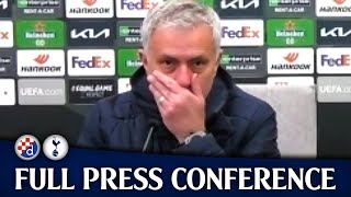 quotThey beat us on ATTITUDEquot José Mourinho REACTION Dinamo Zagreb 30 Tottenham PRESS CONFERENCE [upl. by Sueaddaht]