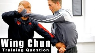 Wing Chun training  wing chun Chi Sao take down Q39 [upl. by Hadeis]