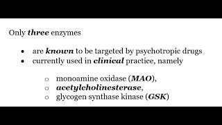 STAHLS  Chapter 2  10 ENZYMES AS TARGETS OF PSYCHOTROPIC DRUGS psychiatrypharmacology [upl. by Hctub713]