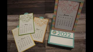 Kalender mit dem Stempelset quotKreative Tagequot von StampinUP [upl. by Bertrando]