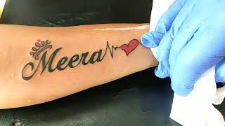 a3 tatoo railway station road jejuri 9767392008 8177862008 meera name tattoo [upl. by Lubeck471]