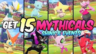 Get 15 Shiny amp Mystery Gift MYTHICAL Pokemon NOW [upl. by Aliban]