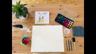 Preschool Art Idea  Watercolour  Reggio Inspired [upl. by Tegan]