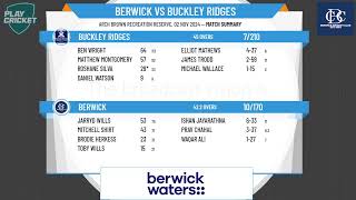 Berwick v Buckley Ridges [upl. by Halland54]