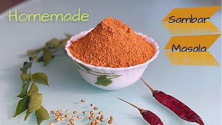 Sambar Masala Powder Recipe  Homemade  Sambar Masala  Sakshi Food Treasure [upl. by Noivad664]