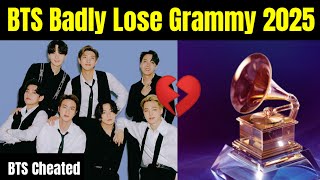 BTS Badly Lose Grammy 2025 😭  BTS Cheated By Grammy [upl. by Marler]