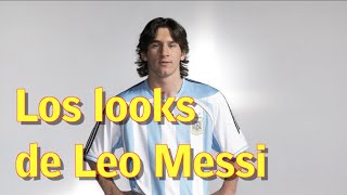 De la melena al rubio platino todos los looks de Messi [upl. by Eirrej]