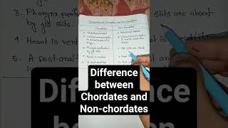 Differences between chordates and nonchordates  shorts zoology viral trendingshorts [upl. by Schonthal256]